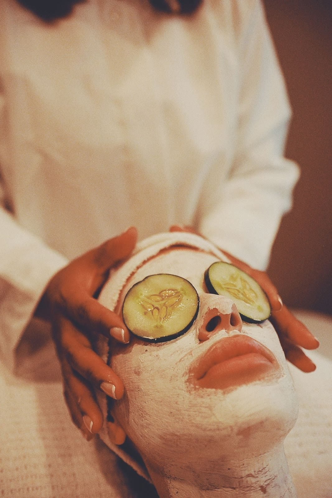 A client receiving a facial treatment at Lavish Looks